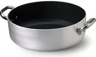 Rondle - Pentole Agnelli Rondel pentole agnelli Platinum, aluminium, 2 uchwyty ze stali nierdzewnej, kolor srebrny, srebrny/czarny, 24 cm ALSA106S24 - miniaturka - grafika 1