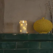 Oświetlenie świąteczne - KonstSmide CHRISTMAS Świeca woskowa LED barwa ciepła biel 17,8 cm - miniaturka - grafika 1