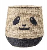 Pojemniki na zabawki - Bloomingville Kosz Panda hiacynt wodny - miniaturka - grafika 1