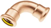 Rury - KAN therm Łuk miedziany therm dwukielichowy 90° Press Gaz 18 mm CHA961 - miniaturka - grafika 1