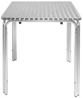 Stoły gastronomiczne - Bolero Stół sztaplowany ze stali nierdzewnej | kwadratowy | różne wymiary | 600x600 lub 700x700mm CG837 - miniaturka - grafika 1