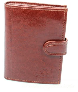 Andrus Portfel Męski Skórzany (PL) Skóra Licowa Duży Pionowy Z Zapięciem Dwa Skrzydełka Poziomy Suwak - Portfele - miniaturka - grafika 9