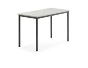 Meble do szkół i przedszkoli - AJ Produkty Biurko SONITUS, 1200x700x760 mm, szary laminat, antracyt - miniaturka - grafika 1