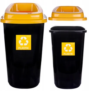 Kosz Do Segregacji Odpadów Śmieci Plastik 45 l. - Kosze na śmieci - miniaturka - grafika 3