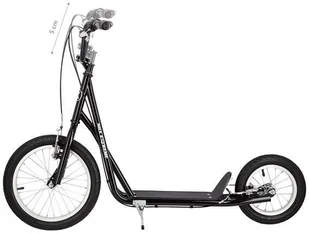 Nils Extreme WH119 BLACK 16/12'' HULAJNOGA Z POMP. KOŁAMI 5907695535624 - Hulajnogi - miniaturka - grafika 8