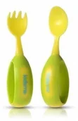 Sztućce dla dzieci - Dumel Discovery Zestaw dla malucha &#8211 widelec i łyżka Limonka - miniaturka - grafika 1