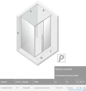 Kabina prysznicowa 140x80 D-0325A/D-0128B Prime Black D-0325A/D-0128B - Kabiny prysznicowe Kabina prysznicowa 140x80 D-0325A/D-0128B Prime Black D-0325A/D-0128B - Kabiny prysznicowe - miniaturka - grafika 3