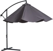 Parasole ogrodowe - Outsunny PARASOL OGRODOWY Z RĘCZNĄ KORBĄ 3 m szary - miniaturka - grafika 1