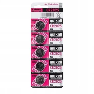 Maxell Baterie litowa, knoflíková, 3V, blistr, 1-pack CR 2025 - Baterie i akcesoria - miniaturka - grafika 5