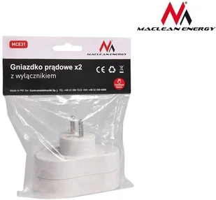Maclean Gniazdko prądowe X2 z wyłącznikiem Energy MCE31 3680W - Gniazdka elektryczne - miniaturka - grafika 9