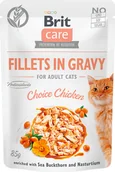 Mokra karma dla kotów - Brit Care Cat Fillets in Gravy Choice Chicken 24x85 g # z wartością produktów powyżej 89zł! - miniaturka - grafika 1