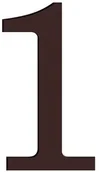 Numery na dom - Cyfra 1 WYS. 18 CM - miniaturka - grafika 1