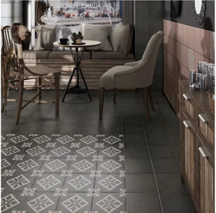 Equipe Art Nouveau Charcoal Grey 20x20 - Płytki ceramiczne - miniaturka - grafika 7