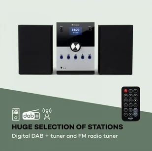 Auna MC-30 DAB Srebrna - Wieże - miniaturka - grafika 3