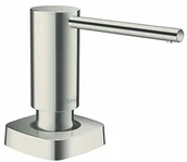 Mydelniczki i dozowniki mydła - Hansgrohe hansgrohe dozownik płynu do mycia naczyń/balsamu akcesoria kuchenne (akcesoria, prostokątne) wykończenie ze stali nierdzewnej - miniaturka - grafika 1
