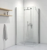 Kabiny prysznicowe - Oltens Trana kabina prysznicowa 100x90 prostokątna drzwi ze ścianką 20201100 5903003005445 - miniaturka - grafika 1