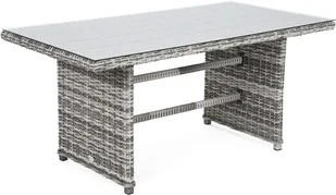 HOME &amp; GARDEN Meble ogrodowe technorattanowe Bergamo Light Grey / Grey Melange 456235 - Meble ogrodowe - miniaturka - grafika 10