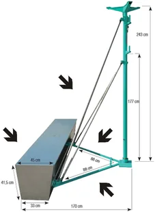 056 JANTA Mocowanie wolnostojące bez skrzyni balastowej) 05677984 77984-uniw - Wciągarki - miniaturka - grafika 2