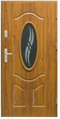Drzwi zewnętrzne - Splendoor Drzwi zewnętrzne stalowe  Apis 90 lewe złoty dąb - miniaturka - grafika 1