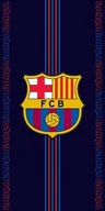 Okrycia kąpielowe dla dzieci - Ręcznik Kąpielowy Plażowy Fc Barcelona 70x140 - miniaturka - grafika 1