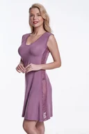 Bielizna nocna - Luisa Moretti Bambusowa koszula nocna damska BRIA S Jagodowy LM_4025 - miniaturka - grafika 1