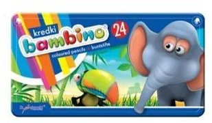 St. Majewski Kredki Kredki bambino 24 kolory MAJEWSKI - w metalowym pudełku KR33PRU - Przybory szkolne - miniaturka - grafika 3