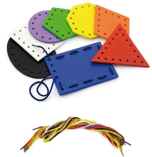 VIGA Kształty do Nawlekania - Zabawki interaktywne dla dzieci - miniaturka - grafika 4