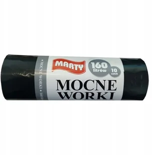 Worki Na Śmieci Mocne 160L, 10SZT 90X110 Cm,czarne - Worki na śmieci - miniaturka - grafika 2