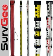 Sprzęt geodezyjny - SurvGeo Łata geodezyjna aluminiowa 5m z pokrowcem 1009307 - miniaturka - grafika 1