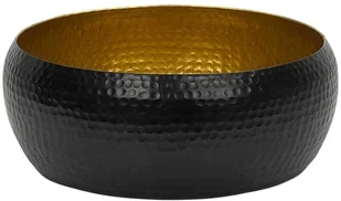 Beliani Misa dekoracyjna czarno-złota BANHA - Miski i półmiski - miniaturka - grafika 3