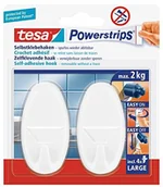 Wieszaki i stojaki - tesa tesa Powerstrips hak duży owalny, 2 sztuki, biały - miniaturka - grafika 1