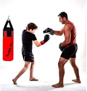 MOVIT WOREK BOKSERSKI DLA DZIECI + RĘKAWICE BOKSERSKIE 20040907 - Worki treningowe - miniaturka - grafika 2