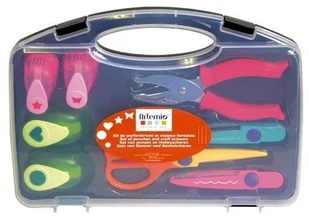 Artemio Zestaw dziurkaczy i nożyczek w walizce - 8 sztuk 10003026 - Dekoratorstwo - miniaturka - grafika 2