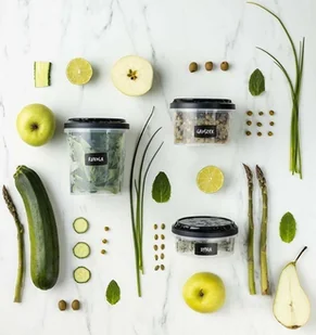 Branq DOSTAWCA Komplet 3 Pojemników Rukkola Twist 1115 Z Tablicą BRA000237 - Pojemniki kuchenne - miniaturka - grafika 6