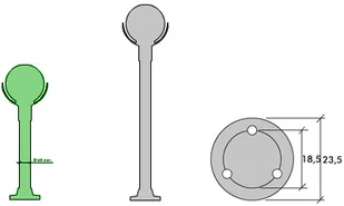 Su-Ma lampa stojąca KULE Z KOSZYKIEM 250 90 cm - Lampy ogrodowe - miniaturka - grafika 4