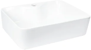 Novoterm Umywalka nablatowa 46,5xx37x13,5 cm z otworem na baterię, bez przelewu BIAŁA KR 51 - Umywalki Novoterm Umywalka nablatowa 46,5xx37x13,5 cm z otworem na baterię, bez przelewu BIAŁA KR 51 - Umywalki - miniaturka - grafika 2