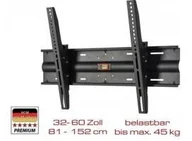 Uchwyty do telewizora - VCM uniwersalny uchwyt ścienny WN 120 wyginany, czarny 17823 - miniaturka - grafika 1