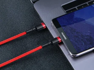 Baseus Kabel Cafule 2x USB-C QC 3A 1m PD red CATKLF-G09 - Kable USB - miniaturka - grafika 7