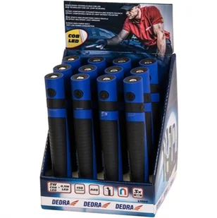 Dedra Latarka 2W LED COB + 0,5W LED L1008 1901do2000-9-uniw - Oświetlenie warsztatowe - miniaturka - grafika 2