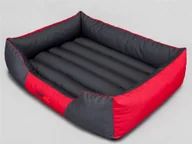 Legowiska dla psów - Hobbydog Legowisko Comfort Czerwono-szare L - miniaturka - grafika 1
