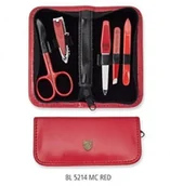 Zestawy do manicure i pedicure - Tradition 3 swords Mini zestaw do paznokci - 5 części BL 5214 MC RED 4121-32637 - miniaturka - grafika 1