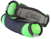 Hantle i ciężarki - Master dorośli neopren joggin Aerobic hantle, czarny/zielony, One Size MAS4A272 - miniaturka - grafika 1