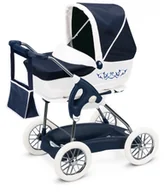 Wózki dla lalek - Smoby Wózek Głęboki Inglesina nosidełko dla lalek spacerówka 3 w 1 Piccolo Combi + Torba 250581 - miniaturka - grafika 1