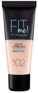 Maybelline Fit me! Podkład matujący 102 Fair Ivory 42320-uniw - Podkłady do twarzy - miniaturka - grafika 3