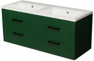 Szafki łazienkowe - Gante Zielona szafka z umywalką 120/46/4 seria Meiva Z MVA-Z-U120/46/4 + MEWA121 - miniaturka - grafika 1