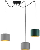 Lampy sufitowe - LYSNE Żyrandol do salonu typu pająk WAIKIKI GOLD 400040/65 W3 - miniaturka - grafika 1