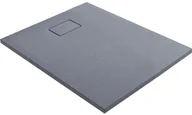 Brodziki prysznicowe - Oltens Bergytan brodzik prostokątny 100x80 cm RockSurface szary beton 15100700 - miniaturka - grafika 1