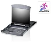 Przełączniki KVM - Aten KVM Konsola LCD 17" KVM KL1516AM KL1516AM-AXA-AG Dual Rail 16-port kat.5 SPKVABBZK0A0 - miniaturka - grafika 1