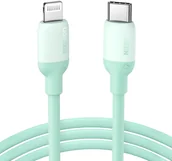 Kable USB - UGREEN kabel do szybkiego ładowania USB Typ C - Lightning (certyfikat MFI) chip C94 Power Delivery 1m zielony (US387 20308) - miniaturka - grafika 1