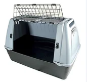 Transportery dla kotów - Croci croci c2058039 pudełko na samochód, szary, 88 x 51 x 59 cm C2058039 - miniaturka - grafika 1